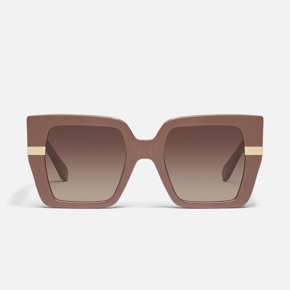 Quay Australia Notorious Square Doe Frame/ Brown Lenses!! NEW!! 🤎🕶️🤎 - Picture 2 of 4